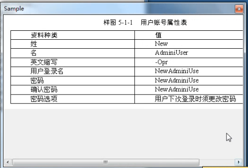 模拟题目1:在Active Directory中创建新用户 题目1:创建新用户账户